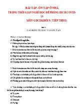 Bài tập ôn tập ở nhà trong thời gian nghỉ học để phòng dịch Covid-19 môn Giáo dục công dân Khối 8 (Tiếp theo)